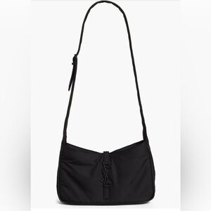 Black Yves Saint Laurent Women's Shoulder Bag Le 5 a 7 nylon crossbody bag